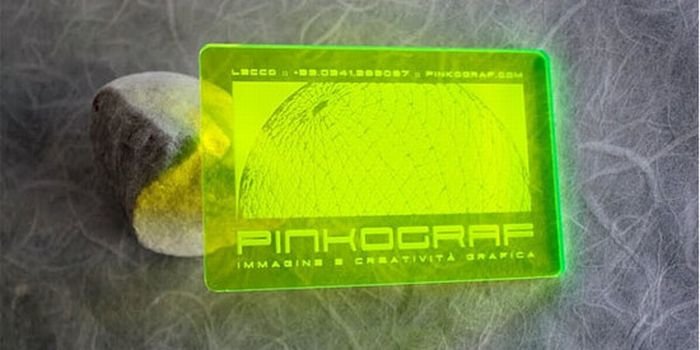 creative transparent business card