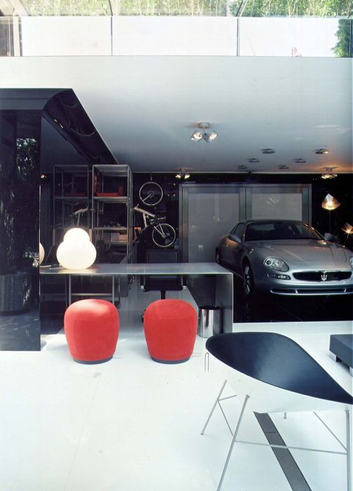 maserati glass residential garage