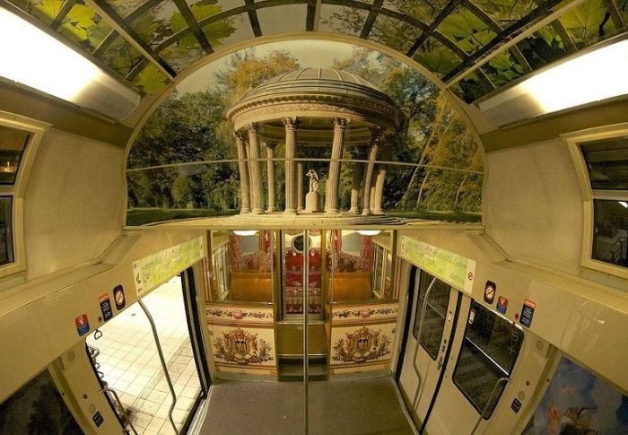 interior of paris - versailles train