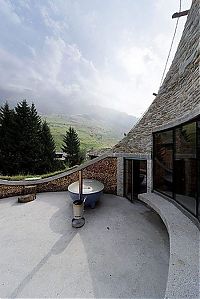 Architecture & Design: House built inside a mountain, Alps, Switzerland