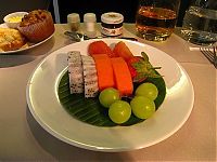 Architecture & Design: food offered in the first class on airplanes
