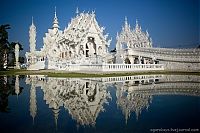 Architecture & Design: Wat Rong Khu, white temple, Chiang Rai, Thailand