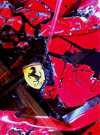 Architecture & Design: Crashed Ferrari table by Charly Molinelli