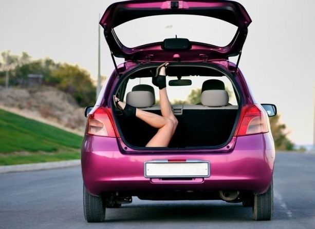 girl with a car