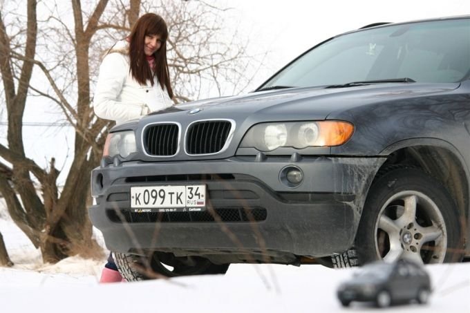 girl with a car