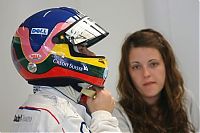 Motorsport models: Jacques Villeneuve With His New Wife Johanna Silverstone 2006-06-09