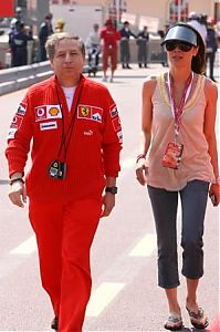 Motorsport models: Jean Todt With His Girlfriend Michelle - Monaco 2006-05-27