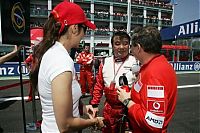 Motorsport models: Michelle Yeoh With Jean Todt Magny Cours 2006-07-16