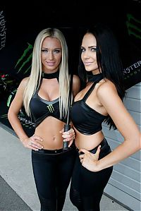 Motorsport models: monster energy grid girls