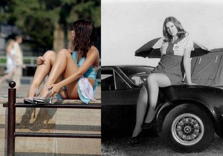 girls now and then