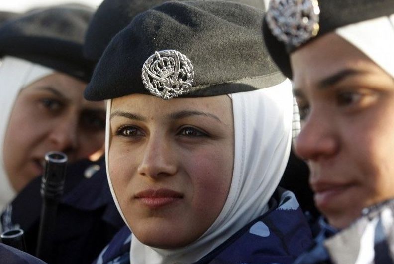 girl in a military