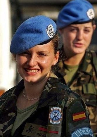 girl in a military