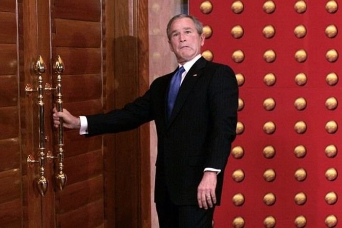 Funny photo of George Bush