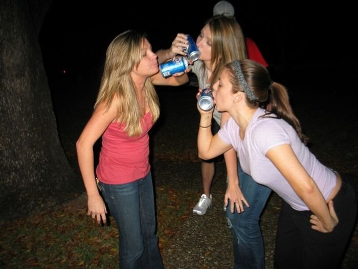 girl with beer