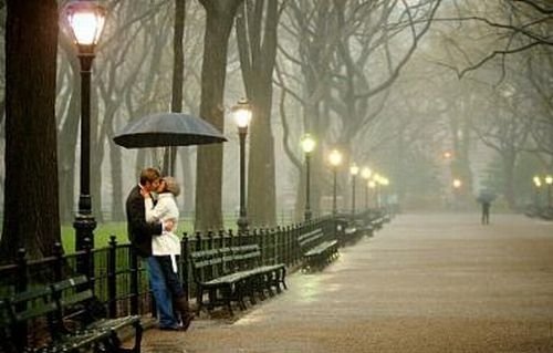 proposal of marriage in the rain