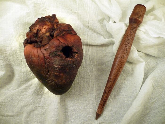Mummified heart  of the vampire Auguste Delagrange on eBay