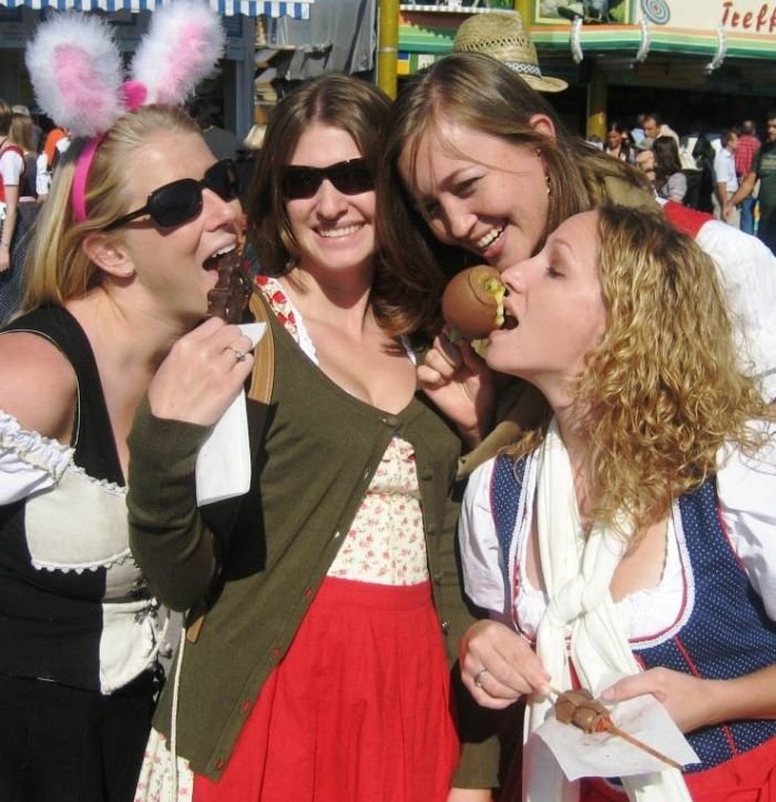 Oktoberfest 2011 girls, Munich, Germany