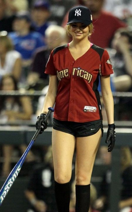 young college girl wearing sport jersey