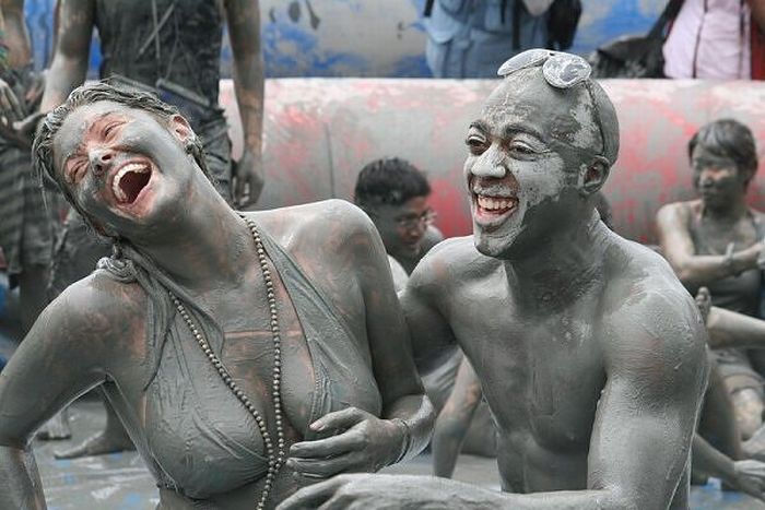 dirty girls in mud