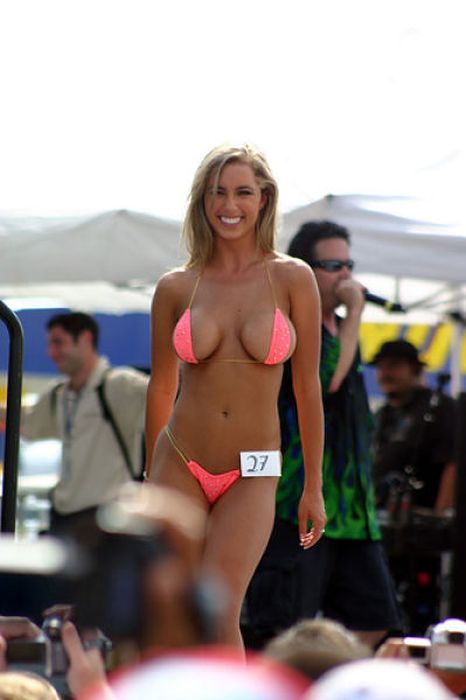 Bikini beach girls at the Daytona 500 NASCAR Sprint Cup Series race party, Daytona Beach, Florida, United States