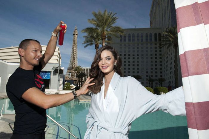 Contestants of beauty pageant, Miss Universe 2012, Las Vegas, Nevada, United States