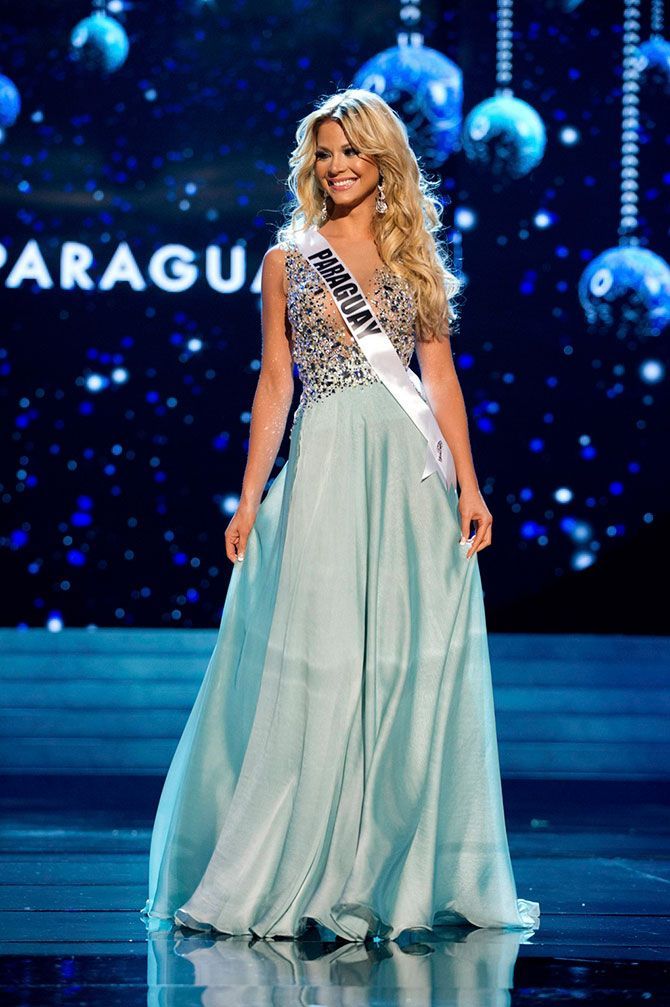 Contestants of beauty pageant, Miss Universe 2012, Las Vegas, Nevada, United States