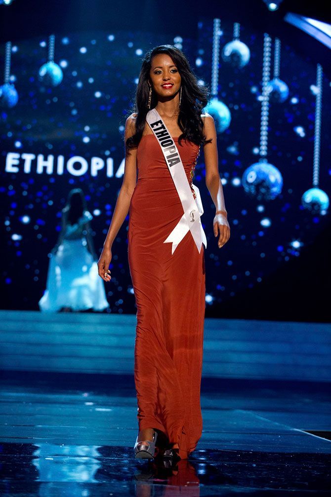 Contestants of beauty pageant, Miss Universe 2012, Las Vegas, Nevada, United States