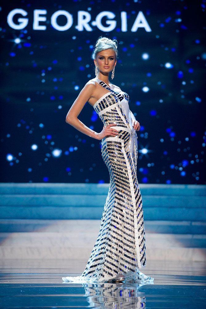 Contestants of beauty pageant, Miss Universe 2012, Las Vegas, Nevada, United States