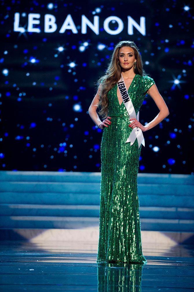 Contestants of beauty pageant, Miss Universe 2012, Las Vegas, Nevada, United States