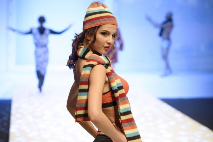 Paris Lingerie Fashion Week 2014 show girl, Paris, France