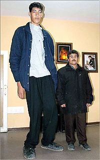 People & Humanity: Sultan Kosen, Tallest man in the world, 2 meters 47 centimeters, Turkey