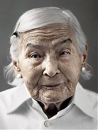 People & Humanity: human face showing 100 years of ageing