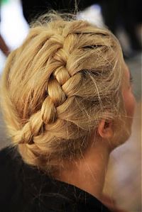 People & Humanity: french braid girl