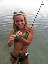 People & Humanity: young fishing girl