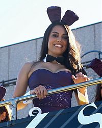 People & Humanity: Playboy bunnies parade, 60th Anniversary, Los Angeles, California, United States