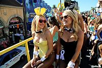 People & Humanity: Playboy bunnies parade, 60th Anniversary, Los Angeles, California, United States