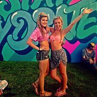 People & Humanity: Bonnaroo Music Festival 2015 girls, Great Stage Park, Manchester, Tennessee, United States