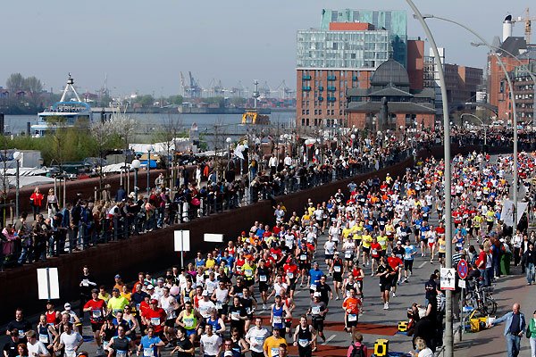 The London Marathon, dedicated to the Olympic Games in 2012