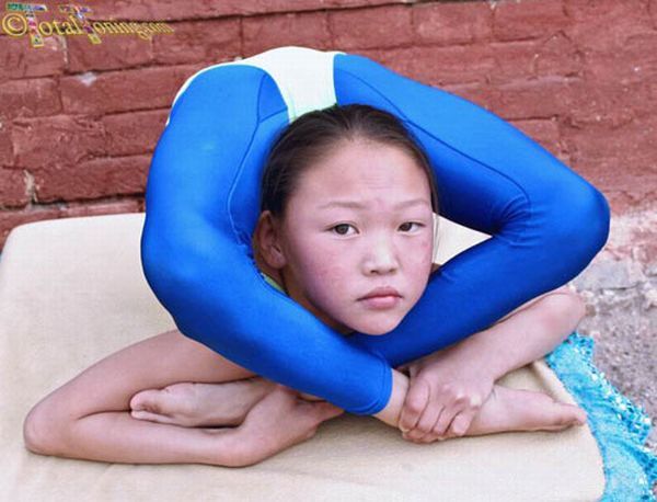 flexible gymnastic girl