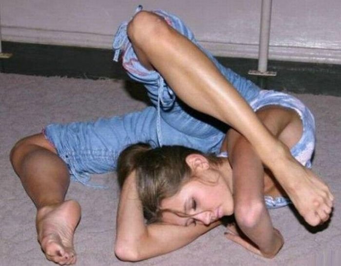 flexible gymnastic girl