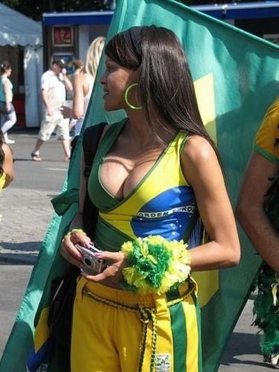 cute football fan girls