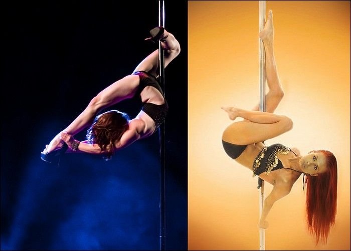 pole dancing girl