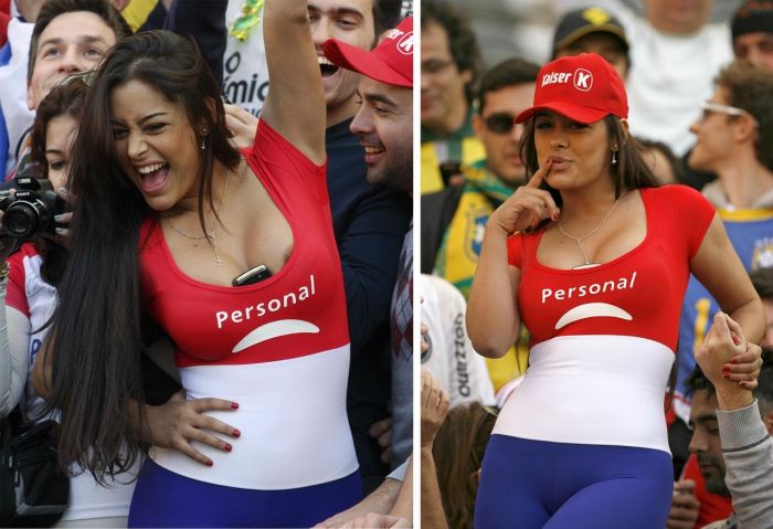 Girl fans of Copa América