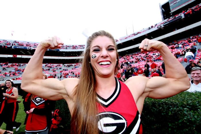 Anna Watson, University of Georgia cheerleader, Athens, Georgia, United States