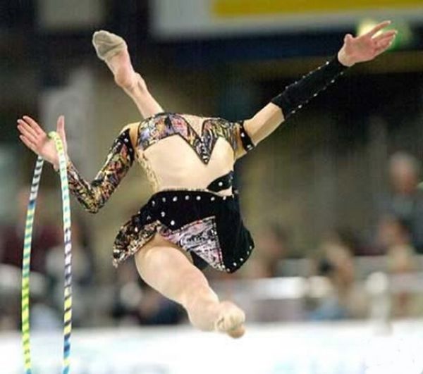 flexible gymnastic girl