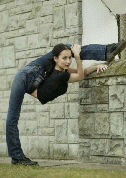 flexible gymnastic girl