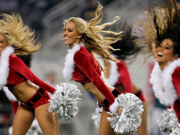 christmas cheerleader girls