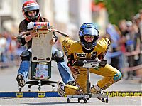 Sport and Fitness: German Office Chair Racing Championship