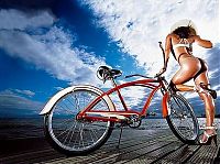 Sport and Fitness: bicycle girl