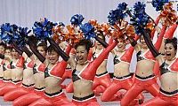 Sport and Fitness: asian cheerleader girls